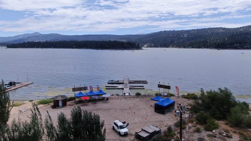Looking west down the lake